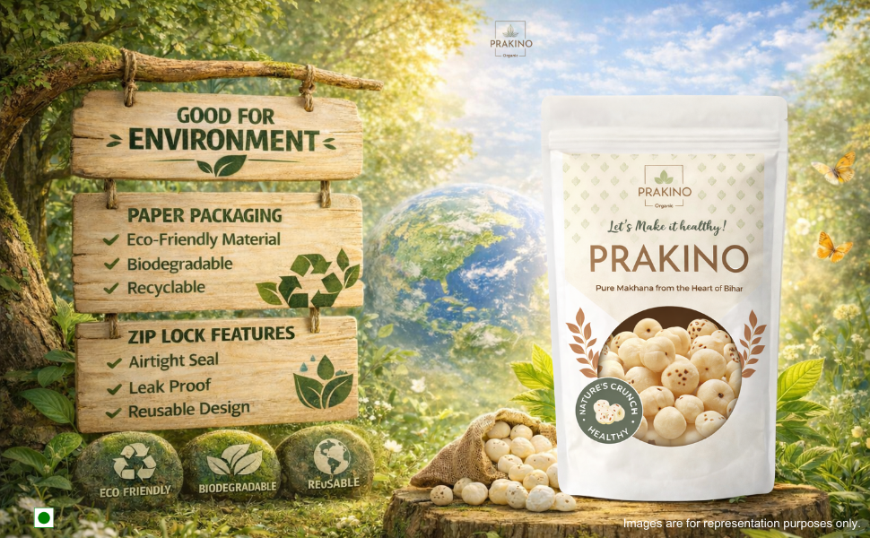 Prakino Premium Raw Makhana (100g)