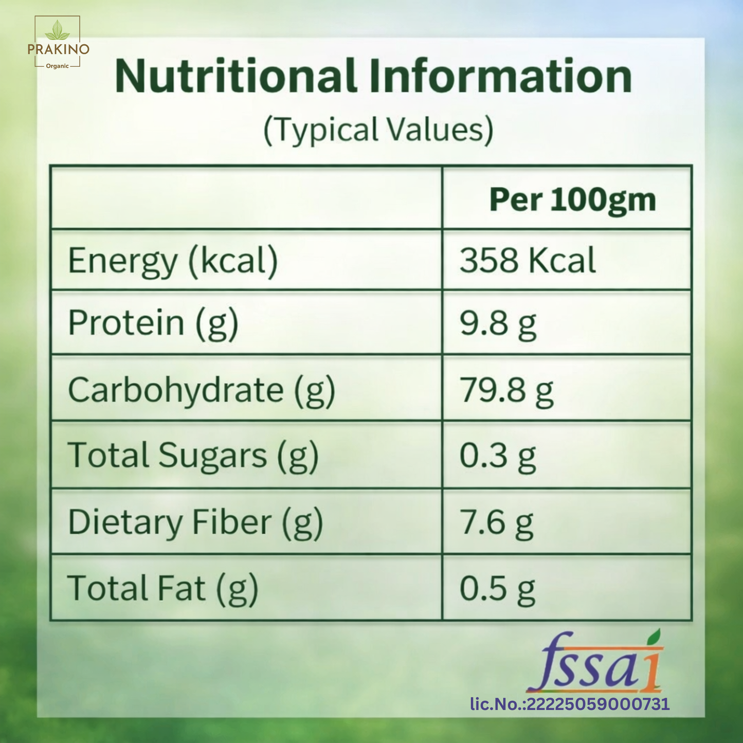 Prakino Premium Raw Makhana (100g)